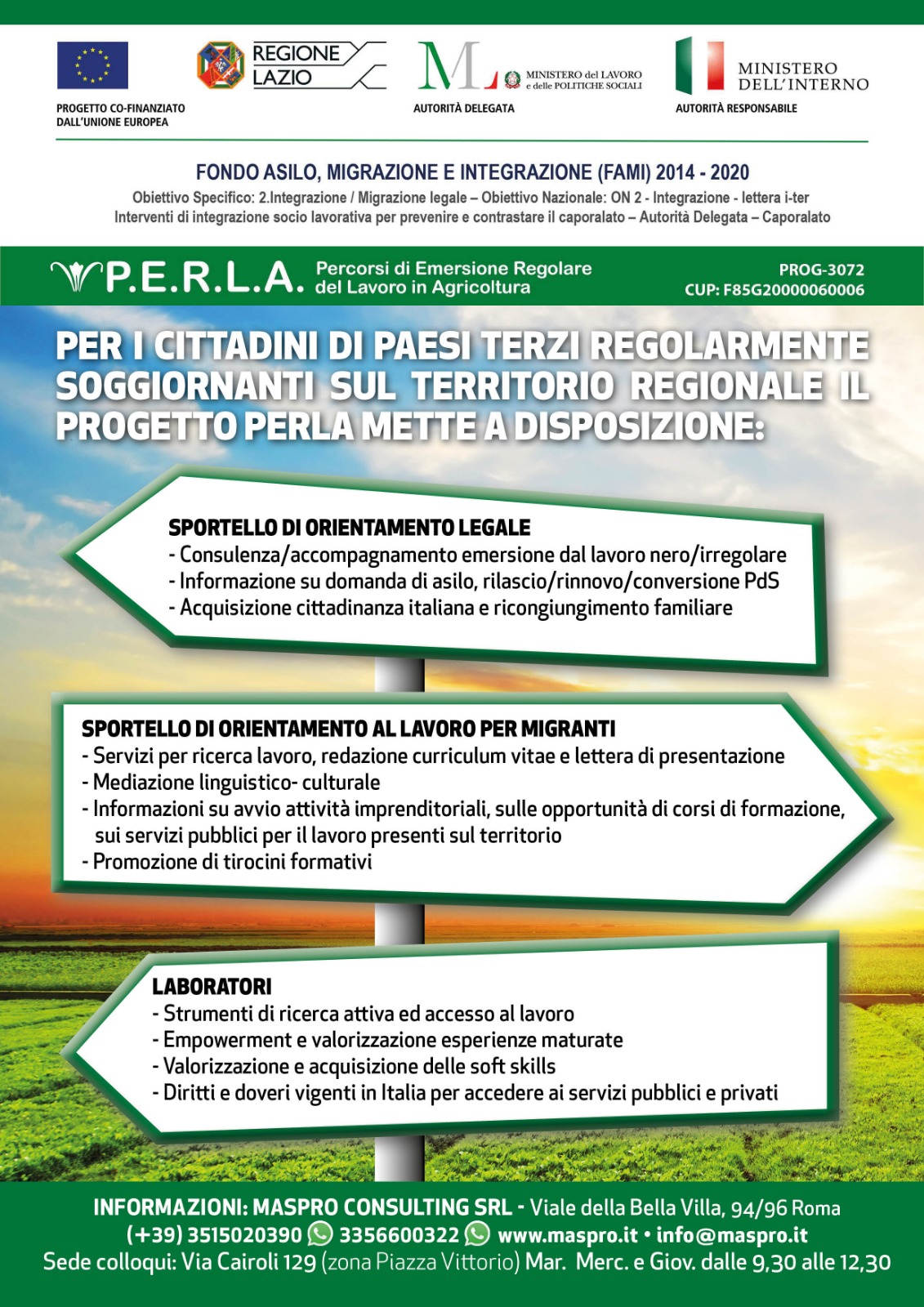 Corso ALTRI SERVIZI - PROGETTO P.E.R.L.A